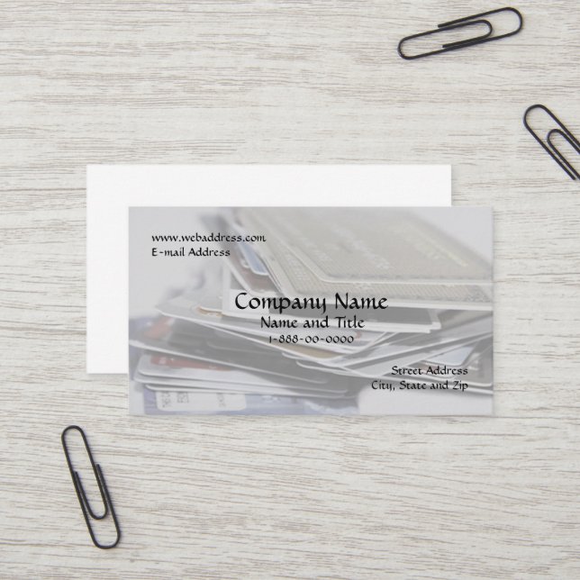 Carte de visite de consolidation de la dette (Devant/Arrière en situation)