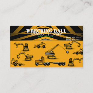 Carte de visite de constructeur de construction