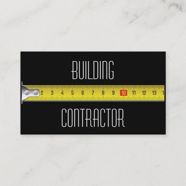 Carte de visite de construction (Devant)
