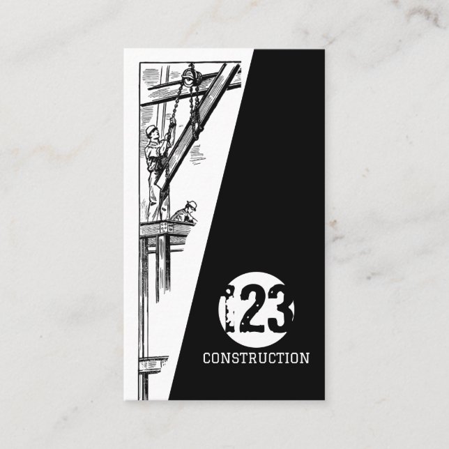 Carte de visite de construction (Devant)
