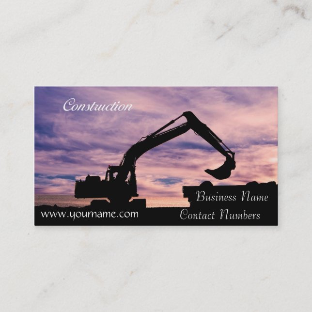 Carte de visite de construction (Devant)