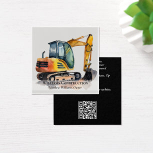 Carte de visite de construction
