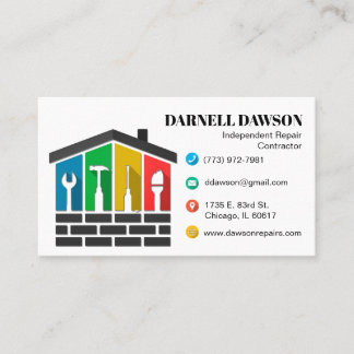 carte de visite de construction