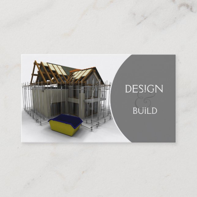 Carte de visite de construction/architectes (Devant)