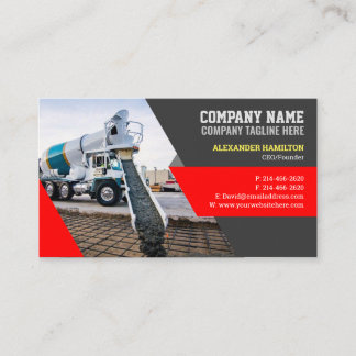 Carte de visite de construction (béton)
