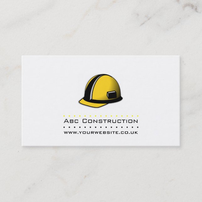 Carte de visite de construction/constructeur (Devant)