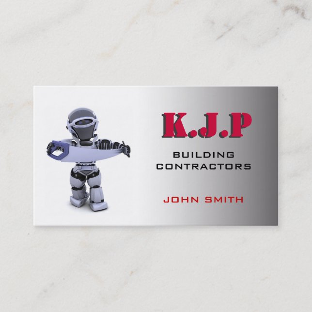 Carte de visite de construction/construction (Devant)