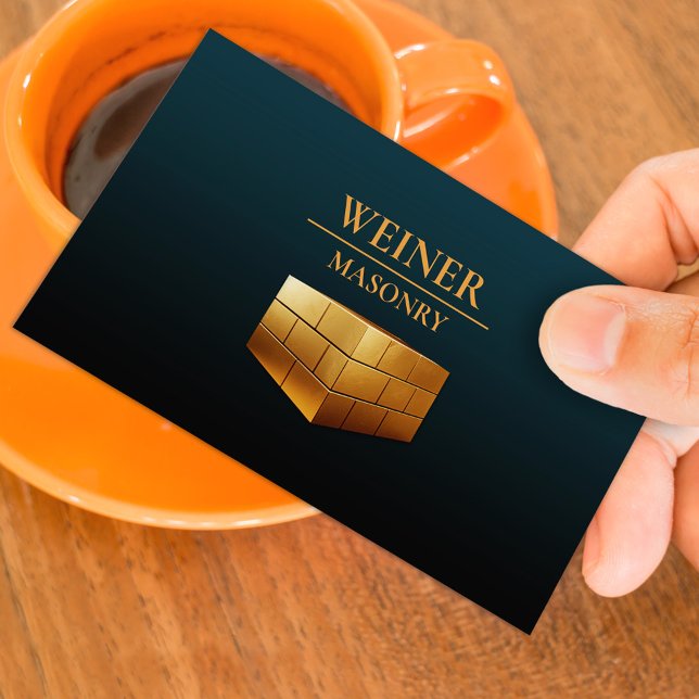 Carte de visite de construction de maçonnerie (Créateur téléchargé)