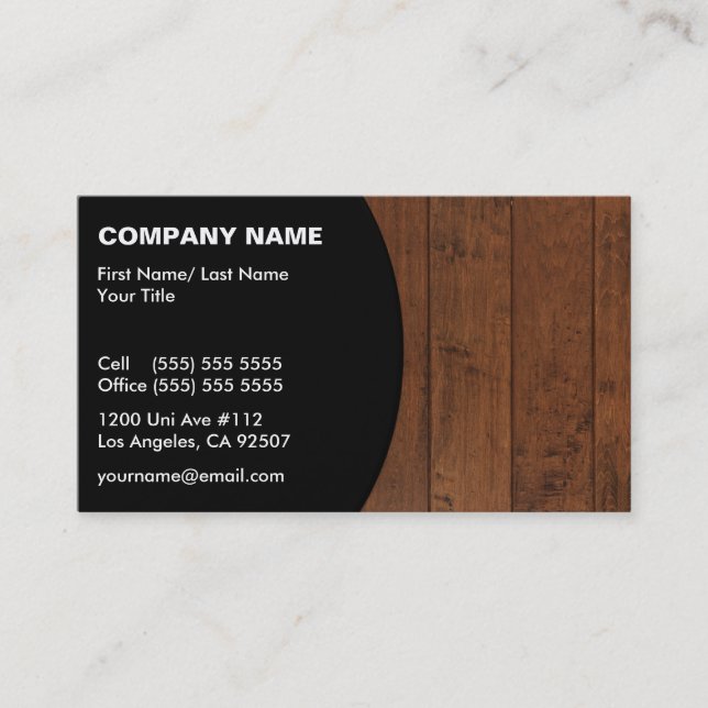 Carte de visite de construction/plancher (Devant)