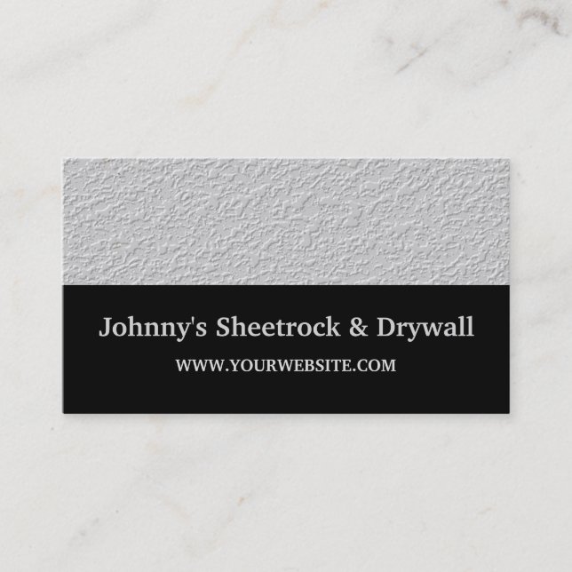Carte de visite de construction Sheetrock & Drywal (Devant)