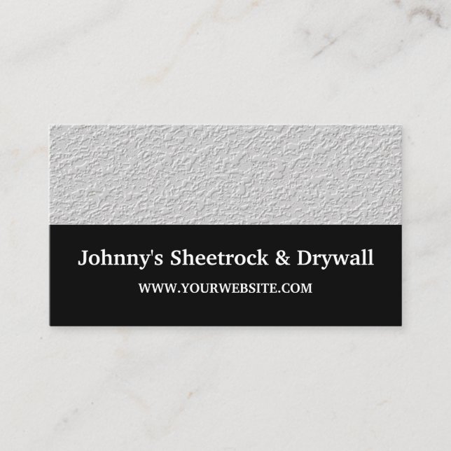 Carte de visite de construction Sheetrock & Drywal (Devant)