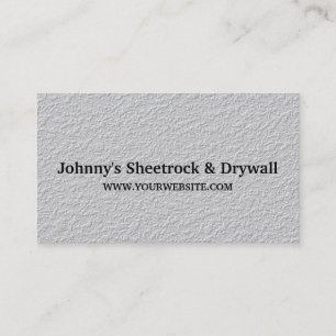 Carte de visite de construction Sheetrock & Drywal