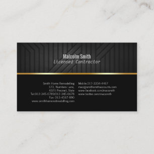 Carte de visite de construction texture foncée