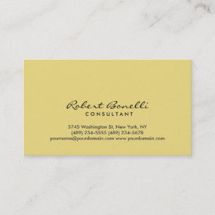 Carte de visite de consultant en couleur lin moder
