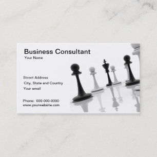 Carte de visite de consultant en matière de