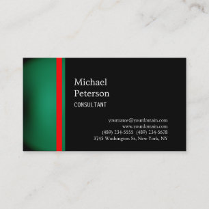 Carte de visite de Consultant en rouge rouge clair