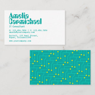Carte de visite de consultant en technologie de l'