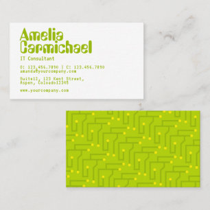 Carte de visite de consultant en technologie de l'