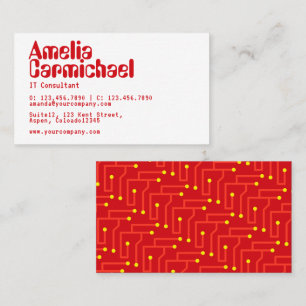 Carte de visite de consultant en technologie de l'