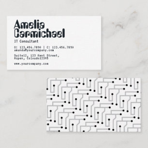 Carte de visite de consultant en technologie de l'