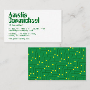 Carte de visite de consultant en technologies de l