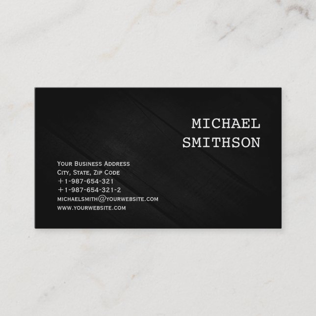 Carte de visite de consultant moderne tendance (Devant)