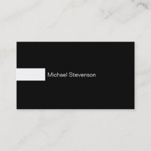 Carte de visite de consultant noir et blanc