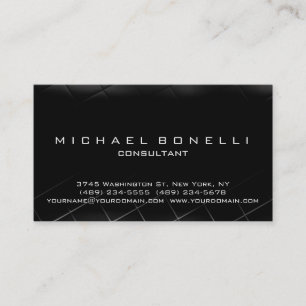 Carte de visite de consultant pour le Motif noir g