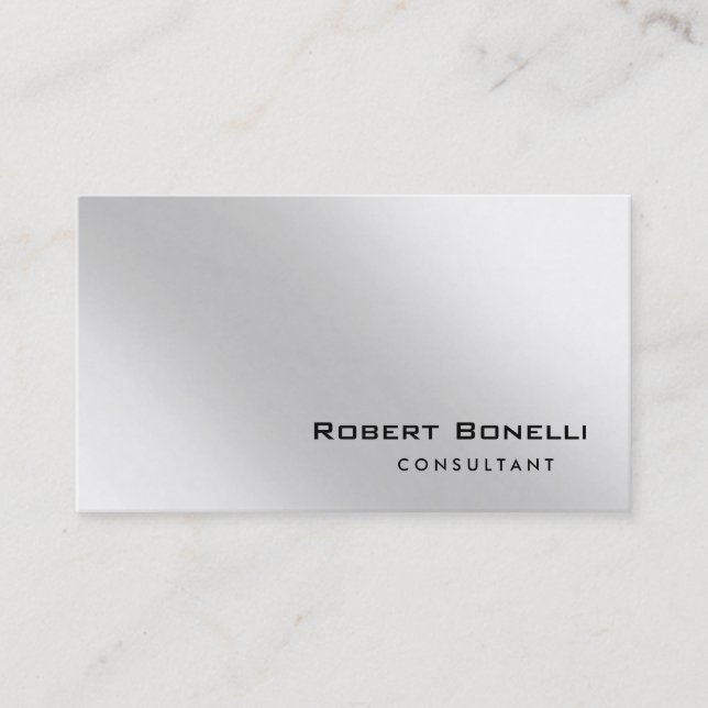 Carte de visite de consultant professionnel modern (Devant)