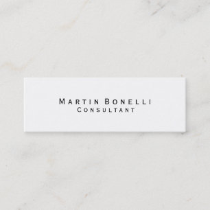 Carte de visite de consultant simple minimaliste