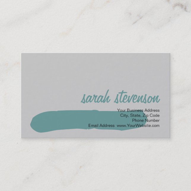 Carte de visite de consultant simple moderne (Devant)