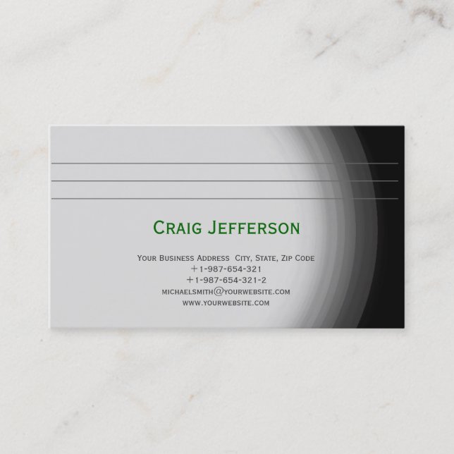 Carte de visite de consultant simple moderne (Devant)