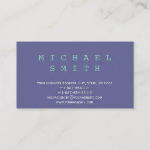 Carte de visite de consultant simple moderne