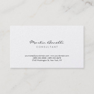Carte de visite de consultant simple moderne tenda