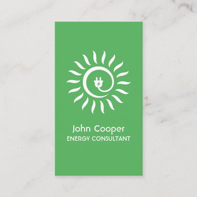 carte de visite de consultants en énergies vertes  (Devant)