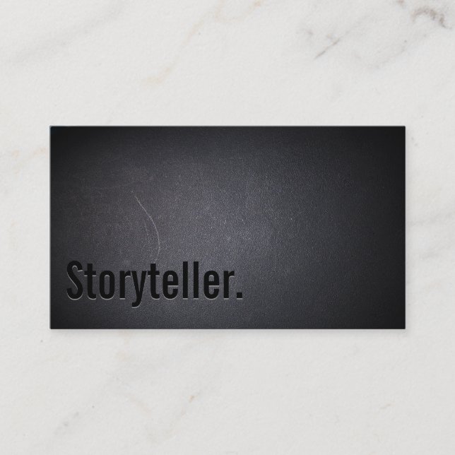 Carte de visite de conteur professionnel Black Out (Devant)