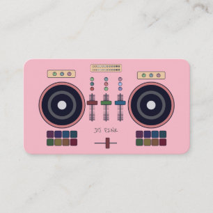 Carte de visite de contrôleur MIDI DJ Pink