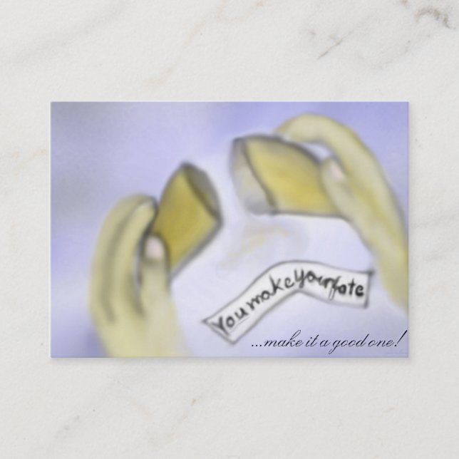 Carte de visite de cookies Fortune (Devant)