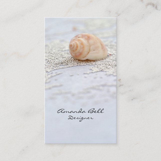 Carte de visite de coquillage (Devant)