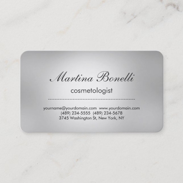 Carte de visite de cosmétologie professionnelle gr (Devant)