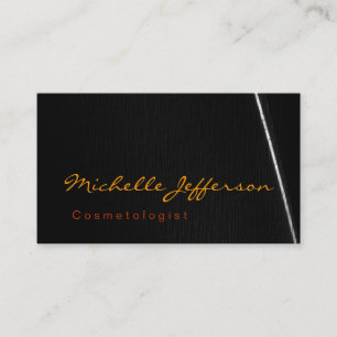 Carte de visite de cosmétologiste grise