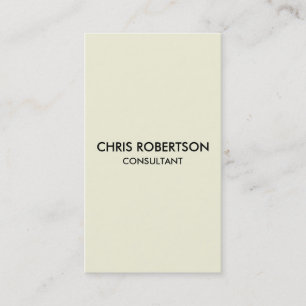 Carte de visite de couleur beige Brown pâle
