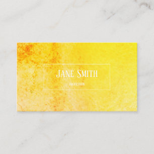 CARTE DE VISITE DE COULEUR D'EAU JAUNE CLAIR