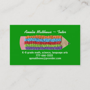 Carte de visite de cours particuliers