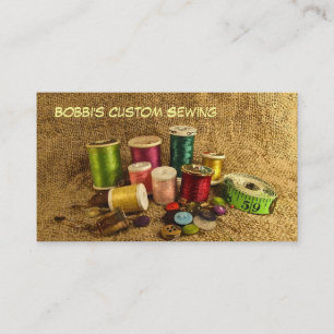 Carte de visite de couture fait sur commande