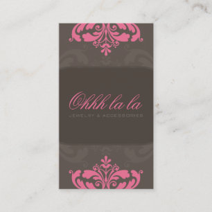 CARTE DE VISITE DE COUTURE : : flourish 1AP de