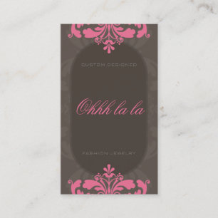 CARTE DE VISITE DE COUTURE : : flourish 1BP de