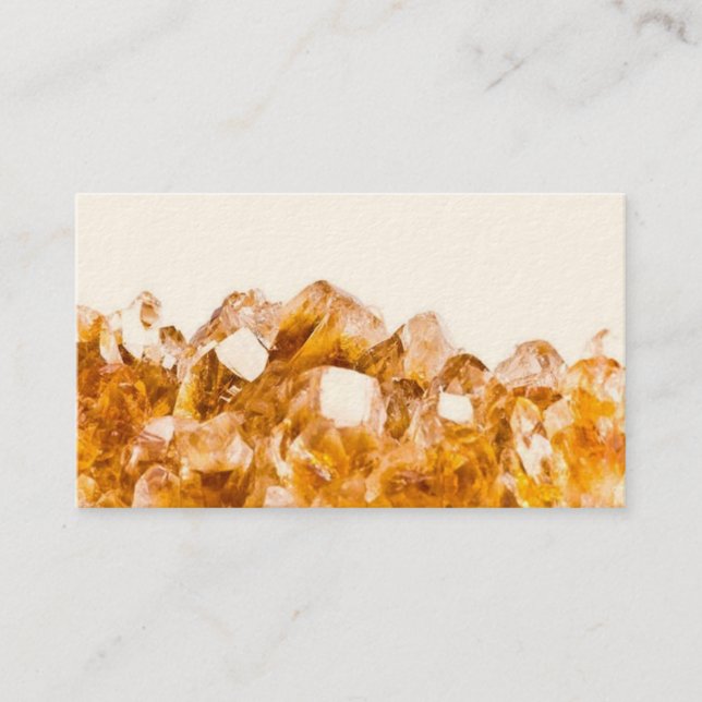 Carte de visite de cristal Citrine (Devant)