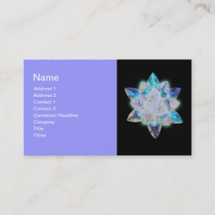 Carte de visite de cristal radiant