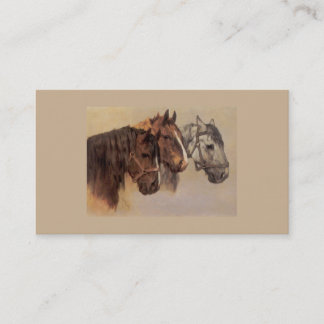 Carte de visite de cru de cheval